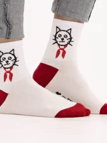 Укороченные носки unisex St. Friday Socks, 515-2, "Всегда котов"