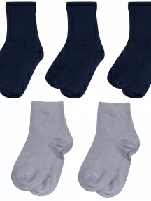 Комплект из 5 пар детских бамбуковых носков ХОХ, 5-D-1425, микс 7