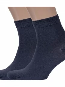 Комплект из 2 пар мужских носков Брестские (БЧК), 2-14С2124, рис. 000, ТЕМНО-СЕРЫЕ