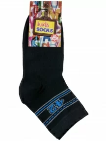 Детские носки Альтаир, С51, ЧЕРНЫЕ с голубым