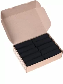 Набор мужских носков из 100% хлопка, 10 пар (ТМ Grinston socks), PG-15D2-10k, ЧЕРНЫЕ