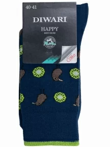 Мужские носки DiWaRi, 20С-37СП, рис. 136, ТЕМНО-СИНИЕ