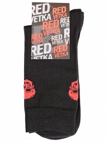 Мужские носки «Красная ветка», С-1342, ЧЕРНО-КРАСНЫЕ