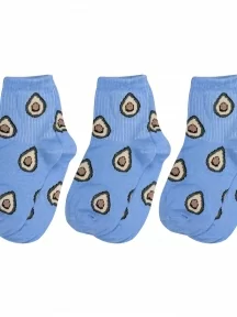 Комплект из 3 пар детских носков Альтаир, 3-А223, ГОЛУБЫЕ