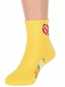 Детские спортивные носки Hobby Line, Ндх4520-05, ЖЕЛТЫЕ