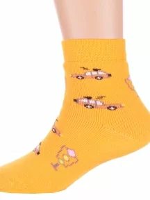 Детские махровые носки Брестские (БЧК), 14С3060, рис. 805, ТЕМНО-ЖЕЛТЫЕ