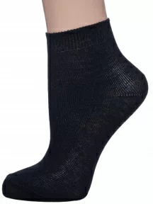 Детские носки из 100% хлопка "НАШЕ" Смоленской чулочной фабрики, С115, рис. 1, ЧЕРНЫЕ №1