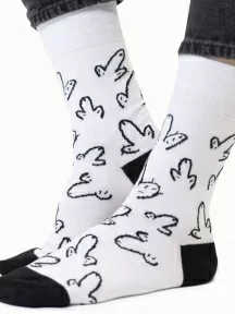 Носки unisex St. Friday Socks, 536-2, "Белые кактусы в ассортименте"