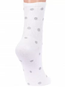 Женские спортивные носки "Красная ветка", С-1485, БЕЛЫЕ