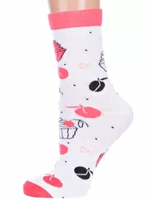 Детские носки "Красная ветка", С-2132, БЕЛЫЕ