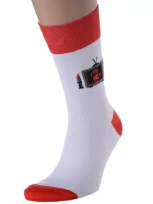 Комплект из 2 пар мужских носков MSCLUB №М18, 2-nm-211Э, "Кровавый отпечаток"