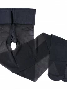 Женские колготки с заниженной талией DEA MIA (БЧК), 3С1441 / FLIRT 20, ГРАФИТ