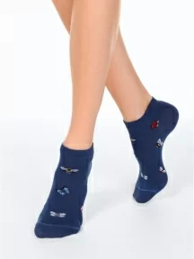 Женские короткие носки Брестские (БЧК), 14С1101, рис. 298, ТЕМНО-ДЖИНСОВЫЕ