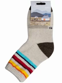 Детские носки из 100% монгольской шерсти (Монголка), 02158, БЕЛЫЕ