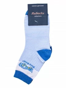 Детские носки RuSocks (Орудьевский трикотаж), Д-86, рис. 04, БЕЛО-ГОЛУБЫЕ