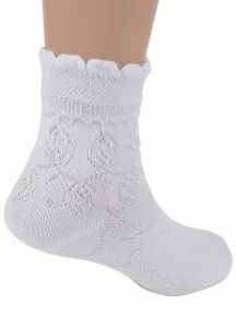 Детские носки "Алена", д304, рис. 01, БЕЛЫЕ