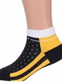 Детские спортивные носки Conte kids, 7С-97СП, рис. 308, ЧЕРНО-ЖЕЛТЫЕ