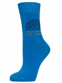 Комплект из 2 пар женских носков MSCLUB №Ж03, 2-WNM-42Э, ГОЛУБЫЕ