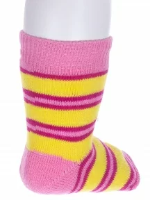 Детские махровые носки Альтаир, С114, ЖЕЛТО-РОЗОВЫЕ
