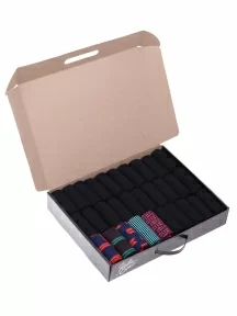 Набор из 30 пар мужских носков "Нева-Сокс", НС-30-212, микс "Часы"