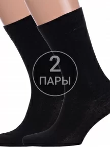 Комплект из 2 пар мужских носков GRAND LINE, 2-М-150, ЧЕРНЫЕ