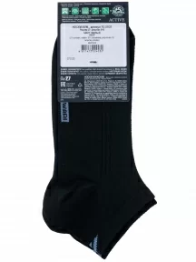 Мужские короткие носки DiWaRi, 7С-37СП, рис. 018, ЧЕРНЫЕ