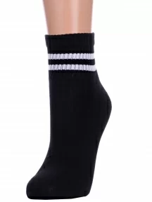 Детские спортивные носки LORENZline, П19, ЧЕРНО-БЕЛЫЕ