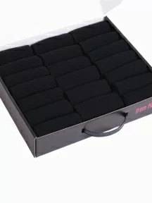 Набор из 20 пар мужских носков MSCLUB №М00, МС-ПН-01-20, черные