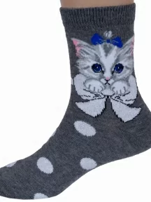 Детские носки RuSocks (Орудьевский трикотаж), Д3-13030, рис. 01, ТЕМНО-СЕРЫЕ
