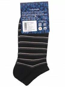 Мужские ультракороткие носки "Борисоглебский трикотаж", 4С3002/1, ЧЕРНЫЕ