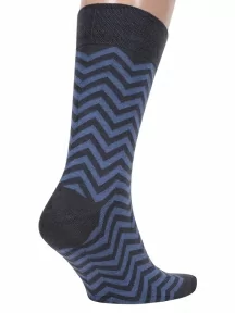 Комплект из 2 пар мужских носков MSCLUB №М41, 2-nm-356, ГРАФИТОВО-ДЖИНСОВЫЕ