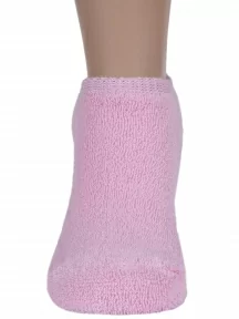 Детские короткие носки с наружной махрой ХОХ, DZ-3R18, СВЕТЛО-РОЗОВЫЕ
