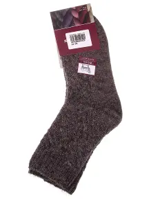 Женские полушерстяные носки RuSocks (Орудьевский трикотаж) ТЕМНО-БЕЖЕВЫЕ (Ж3-38847)