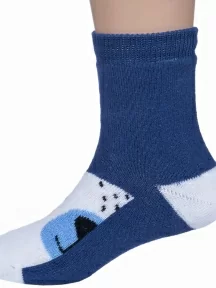 Детские махровые носки "НАШЕ" Смоленской чулочной фабрики, 232С10, рис. 18, ИНДИГО № 49-2/0