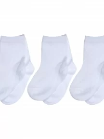 Комплект из 3 пар детских носков Гамма, 3-С765, БЕЛЫЕ