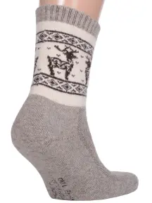 Носки из 100% монгольской шерсти (Монголка) СЕРЫЕ, рис. 1 (01107)