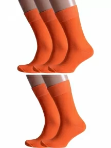 Комплект из 5 пар мужских носков Альтаир, 5-H226, ОРАНЖЕВЫЕ