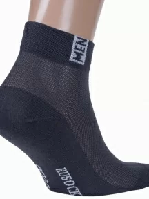 Мужские носки с сеточкой RuSocks (Орудьевский трикотаж), М-2211, ТЕМНО-СЕРЫЕ