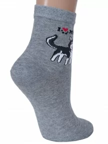 Женские носки LORENZline, Д117, СЕРЫЕ