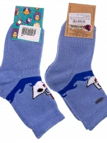 Детские махровые носки Альтаир, С108, ГОЛУБЫЕ