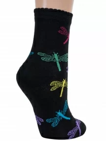 Женские носки LORENZline, Д103, МУЛЬТИКОЛОР, рис. Стрекоза
