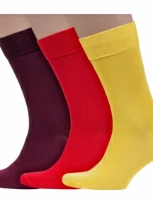 Комплект из 3 пар мужских носков Sergio Di Calze (PINGONS) из мерсеризованного хлопка, 3-17SC6, микс 2