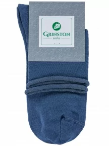Комплект из 3 пар женских носков без резинки Grinston socks (PINGONS) из мерсеризованного хлопка, 3-15D22, микс 4