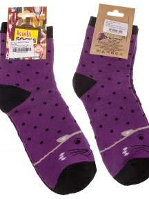 Детские махровые носки Альтаир, С112, ФИОЛЕТОВЫЕ