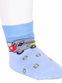 Детские махровые носки Брестские (БЧК), 14С3060, рис. 820, БЛЕДНО-ГОЛУБЫЕ