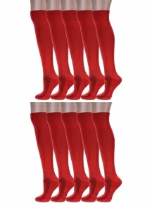 Комплект из 10 пар спортивных гольфин Альтаир, 10-Д95, КРАСНЫЕ