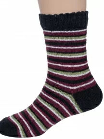 Детские теплые носки Hobby Line, 7457, ЧЕРНО-БОРДОВЫЕ