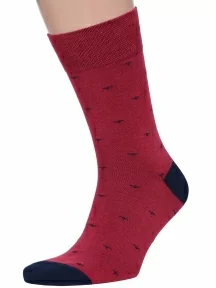 Мужские носки MSCLUB №М34, nm-370, БОРДОВЫЕ с геральдическими лилиями