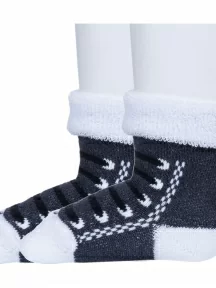 Комплект из 2 пар детских махровых носков Альтаир, 2-С48, ТЕМНО-СЕРЫЕ