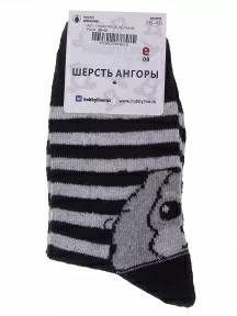 Женские теплые носки Hobby Line, Нжа6198-06, ЧЕРНЫЕ